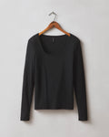 Square-Neck Rib Top