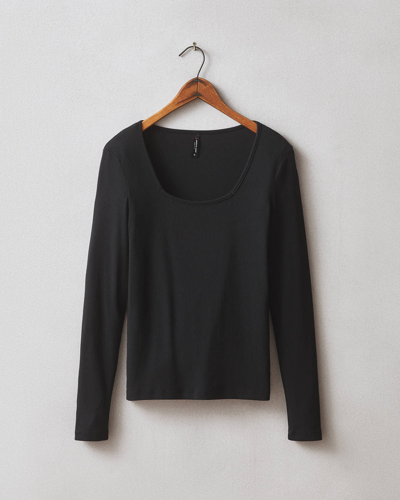 Square-Neck Rib Top